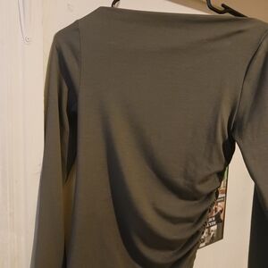 Babaton Olive Long Sleeve Bodysuit